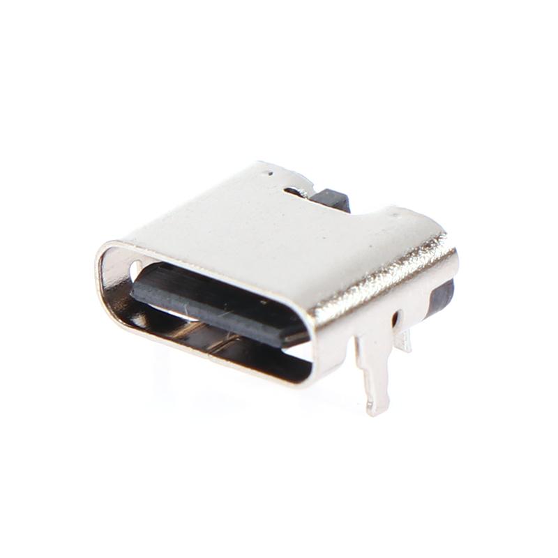 10Pcs Type-C Female Seat 2 Pin Plug Micro Connector Socket Usb Power Jack Dock For Mobile Phone Charging Port