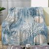 Aquarell Muschel Koralle Fleece Decke - Weiche und Gemütliche Decke für Alle Jahreszeiten, Geeignet für Sofa/Bett/Auto/Büro