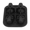 4 Hole Silicone Ice Cubes Maker Tray Silicone Ice Ball Making Mold Kichen Accessories