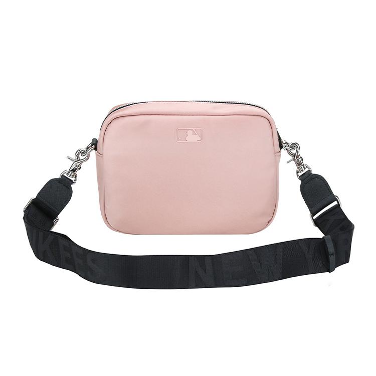 New MLB Nylon Fabric Camera Bag, Shoulder Bag, Crossbody Bag Regular Unisex Cherry Blossom Pink 32BGD1011-50P