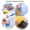 2Pcs Privacy Protection Stamps Compact Plastic Identity Guard Garbled Seals Reusable Waterproof Roller Security Identity Theft