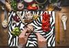 Szklana Płyta Deska Do Krojenia 52X40 Zebra