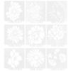 9Pcs Mandala Template Painting Drawing Stencils  Making Mold Art Craft Supplies