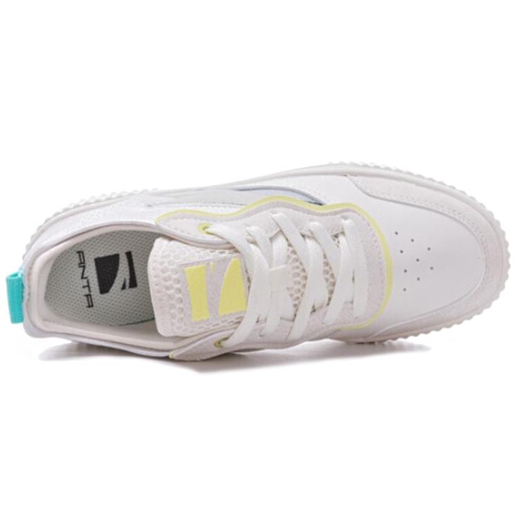 Anta Cushioning Lightweight Balance Cushioning Lightweight Balance Low top Skateboard Shoes Women's White Green 122038063-1