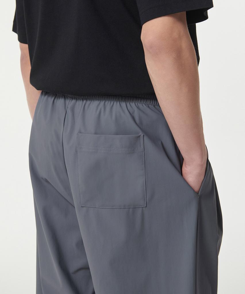 MUSINSA STANDARD Cooling Deep Tuck Wide Elastic Waist Pants [Blue Gray]