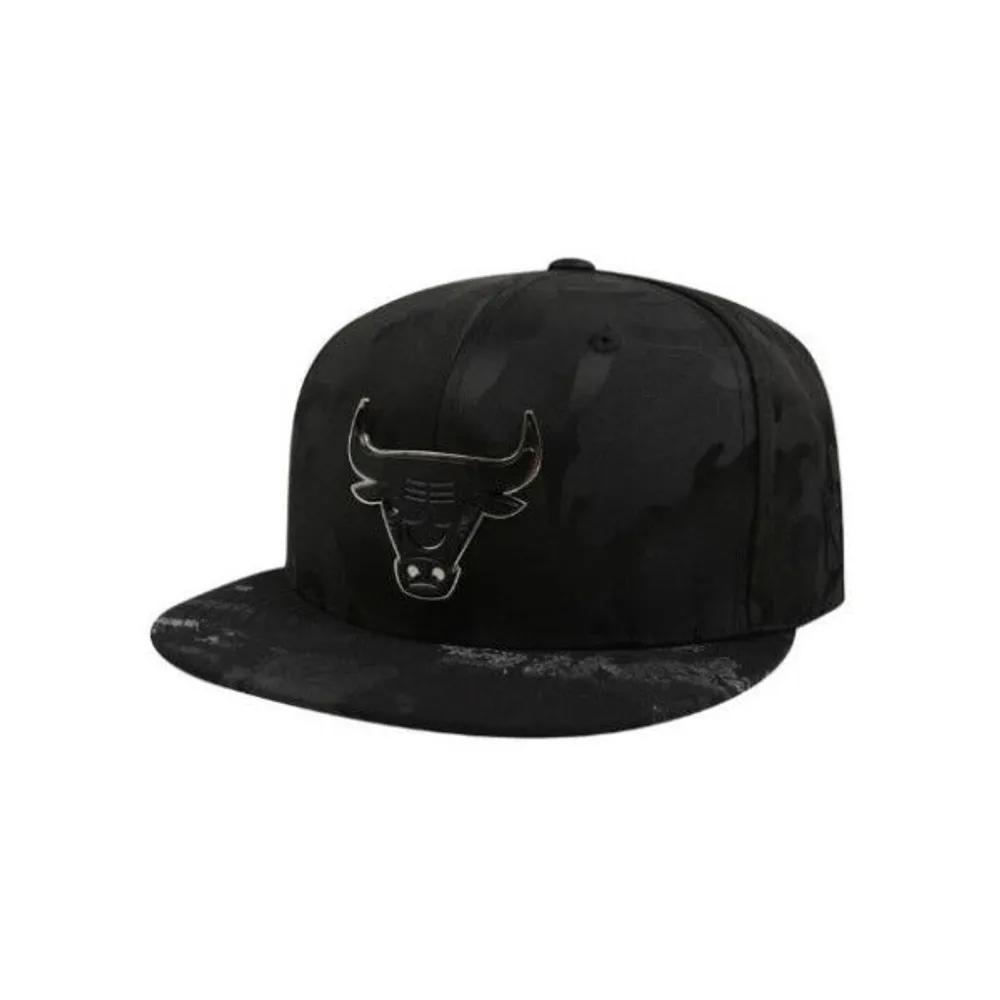 [NBA] M Cap KQC N255AP633P-BK CHI Bulls Big Metal Hard Snapback FREE