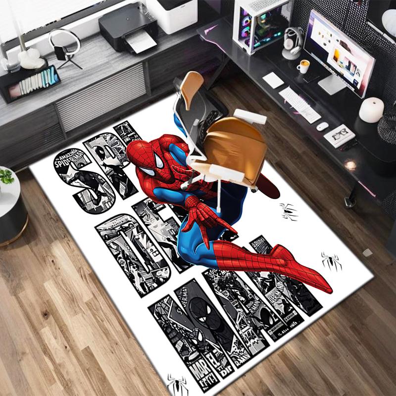 1PC Spider-Man Rug - Home Decoration Carpet For Living Room Bedroom Flooring Computer Chair Area Rug