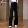 Woodpecker Women's High-Waist Straight-Leg Casual Sweatpants