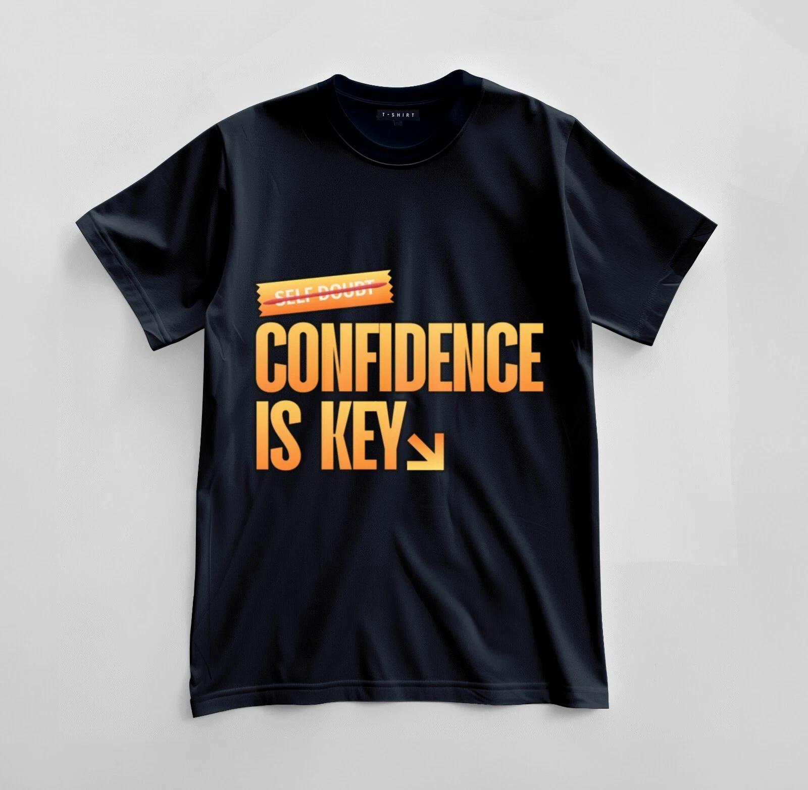 Custom Confidence Over Doubt T-shirt Design Unisex Jersey Short Sleeve Tee 2XL