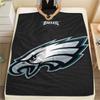 Eagles Printed Flannel Blanket, soft throw for bedroom sofa, washable, fan merchandise, great gift.