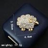 Year of the Sheep Zodiac Brooch: Alloy Sheep Corsage Pin for Women