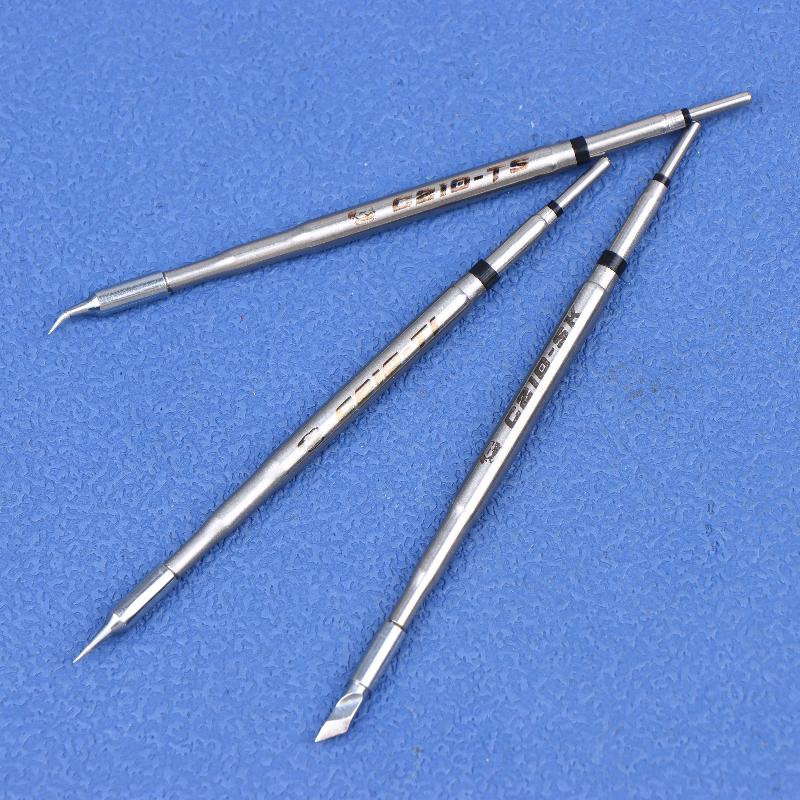 C210 Sereis Soldering Iron Tips C210-Ts/Ti/Sk Replace Tip Universal Compatible T210 Soldering Station Welding Tools