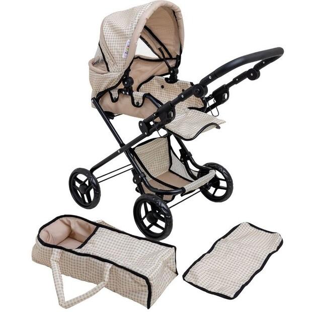 Doris Puppenwagen Großer tiefer Buggy mit Tasche