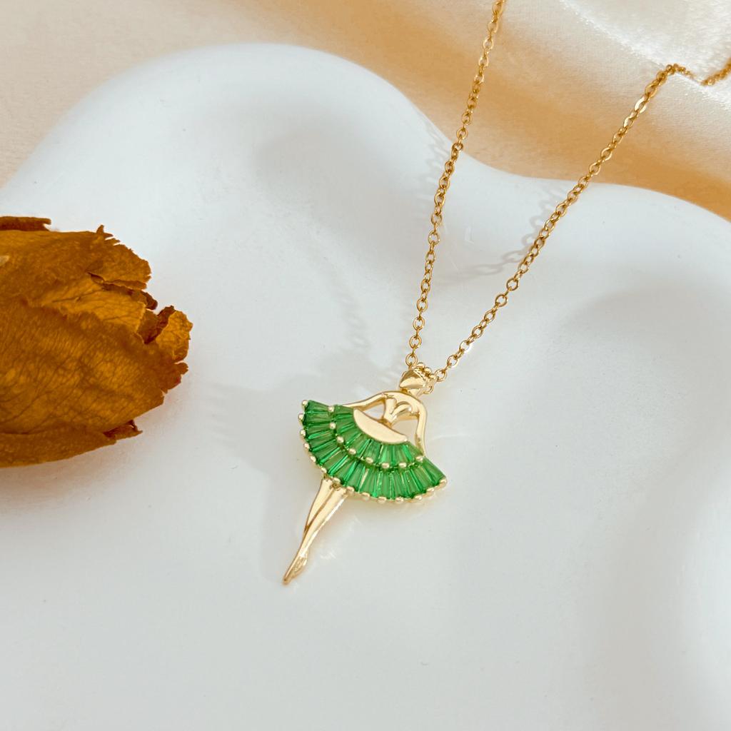 Necklace, Ballet Girl, Elegant and Beautiful Style, Necklace with Design Sense, Collar Chain, Neck Chain Accessory