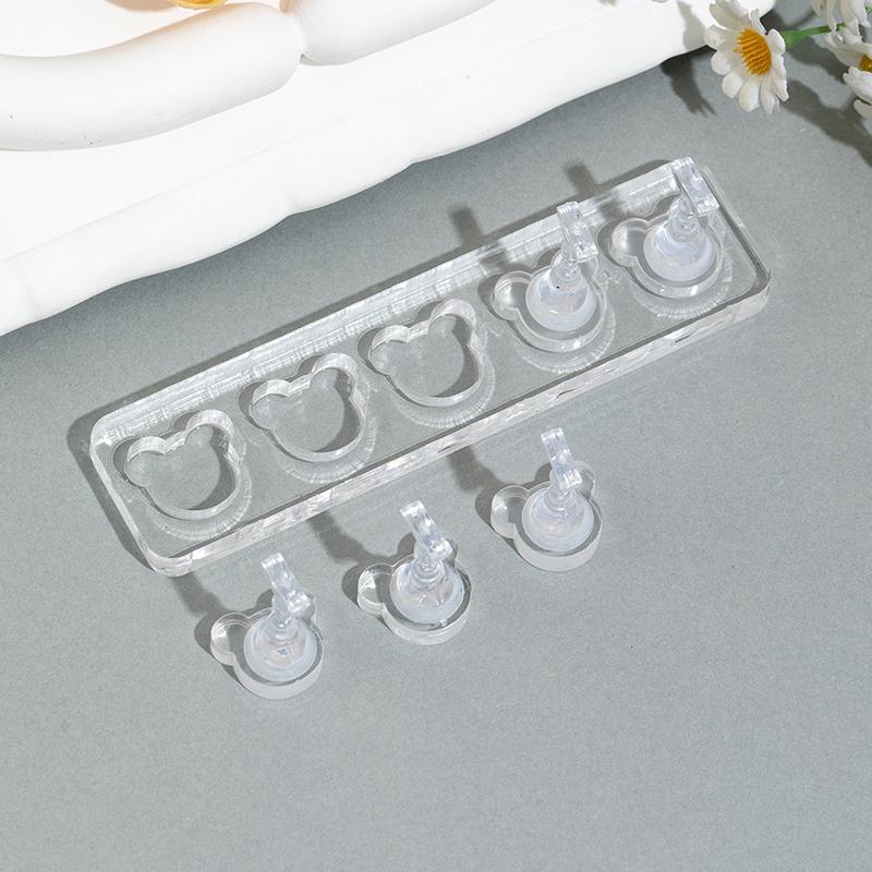 5/10 Grid Non-Magnetic Nail Stand Nail Sample Display Stand Nail Training Stand With Tray For Nail Polish Tips Nail Painting