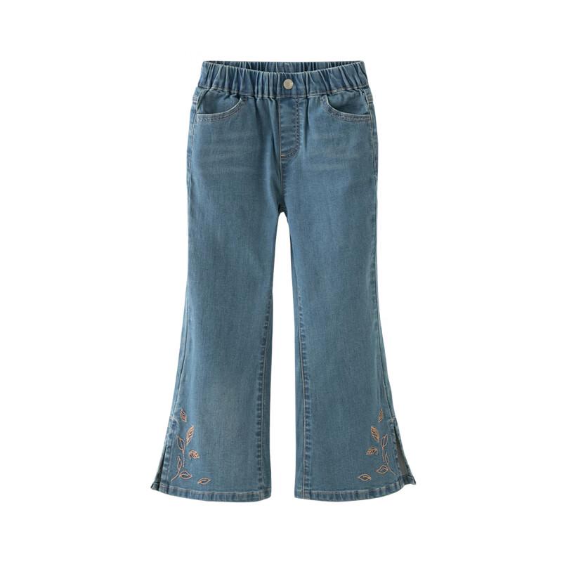 Dave & Bella Girls' Split Flare Denim Jeans