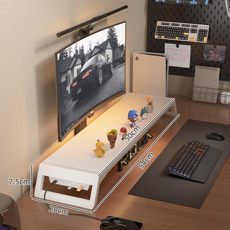 OLOEY Monitor Riser Stand with Desk Organizer