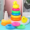 Little Duck Ring Toss Stacking Game for Ages 3-7 – Creative DIY Educational Pretend Play Toy