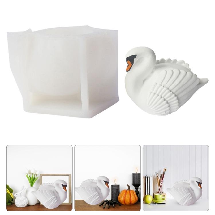 Bird Shaped Candle Silicone Molds, Fondant Molds for Candle Soap Table Ornaments Gypsum Decorations, Epoxy Resin Molds