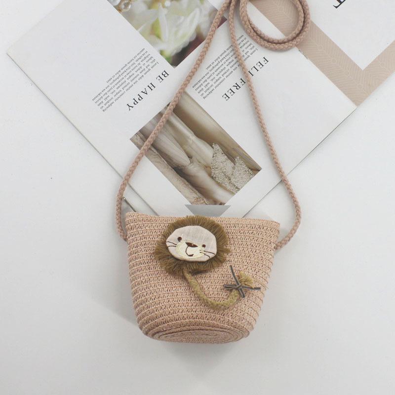2024 Women's Mini Cartoon & Straw Flower Messenger Bags - Cute Beach Accessory