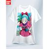 Dragon Ball Z Bulma Potisk Tričko Pánské 2026 Léto Bílé Oversized Tričko Anime Streetwear Harajuku Volný Bavlněný Top Grafický Ležérní