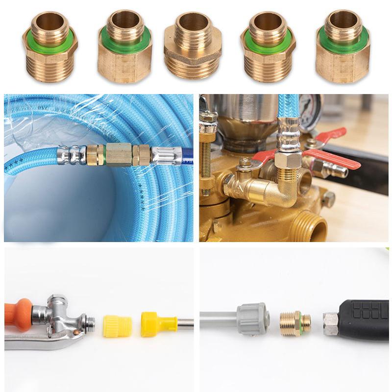 Brass Reducing Straight Connector 14/18mm 1Pcs Rust Proof Agricultural Sprayer Accessory for Greenhouse Irrigation Tasks