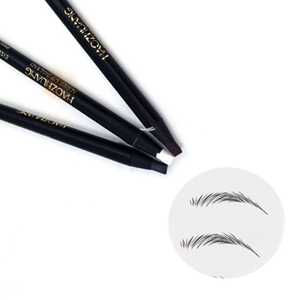 Feathering Eyebrow Pencil Black Brown White 1 pcs