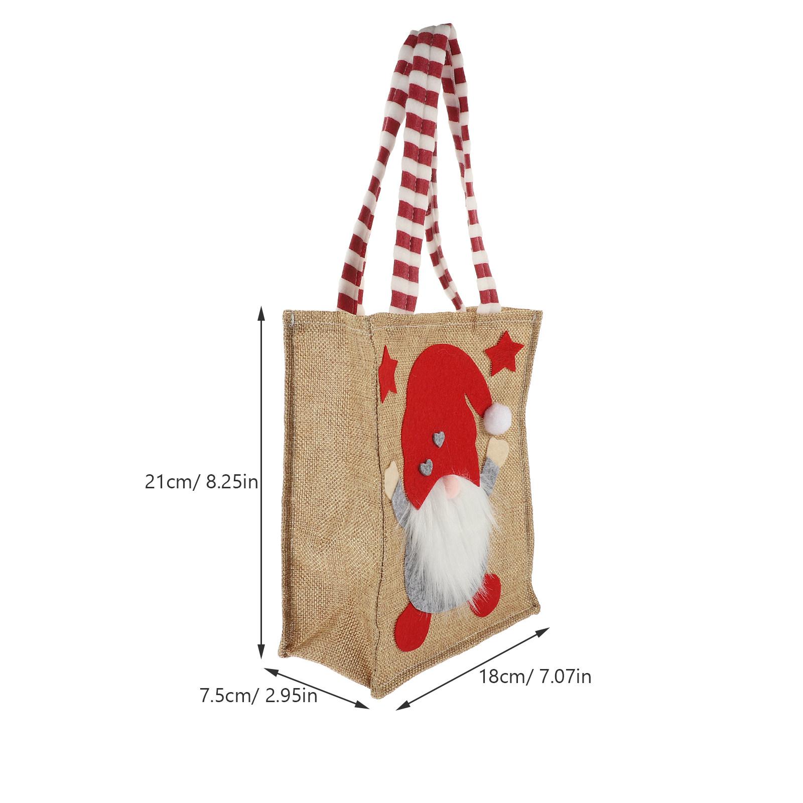 

Рождественский подарочный пакет Рождественский многоразовый пакет для конфет Мультяшный дизайн Сумка-органайзер для угощений на вечеринку Праздничный мешочек для упаковки подарков other