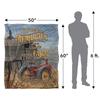 JQ Licensing Memories On The Farm Silky Tractor Supersoft Blanket