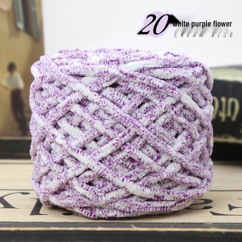 Ice Wool Thick Knitting Yarn for Blankets, Slippers, Neck Warmers, and Scarves