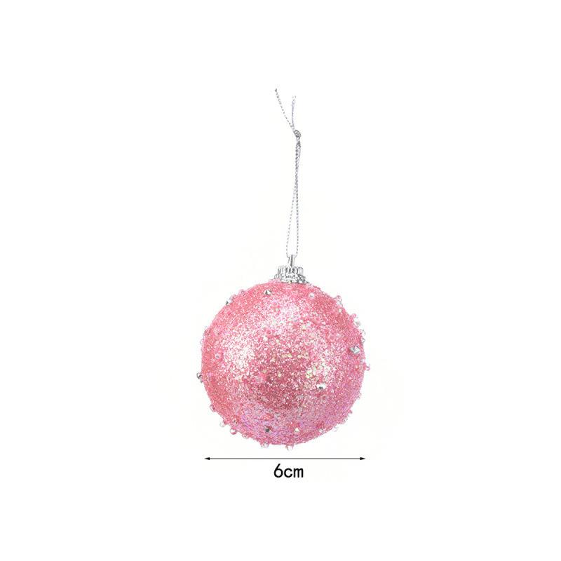 9Pcs 6CM Christmas Decoration Plastic Ball Hanging Xmas Tree Pendant Balls for Home Decor Party New Year Ornament Gift Accessory