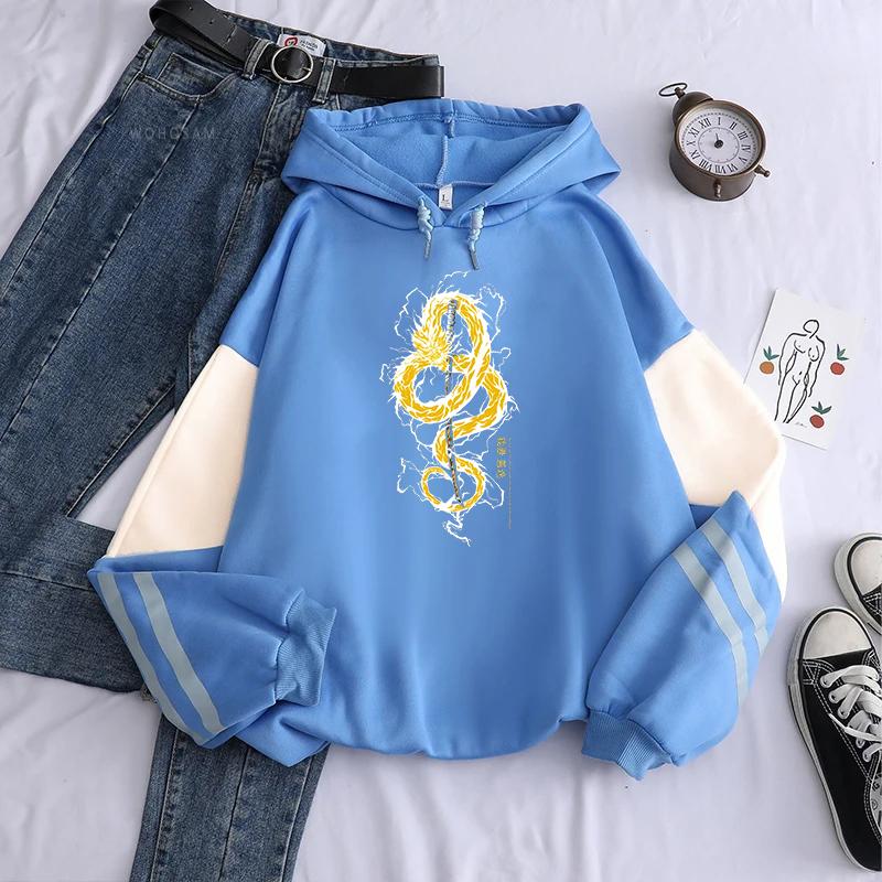 Japanese Anime Demon Slayer Graphic Hoodies Men Women Clothing Fall Winter Long Sleeves Casual Fleece Loose Hooded Sweatshirt