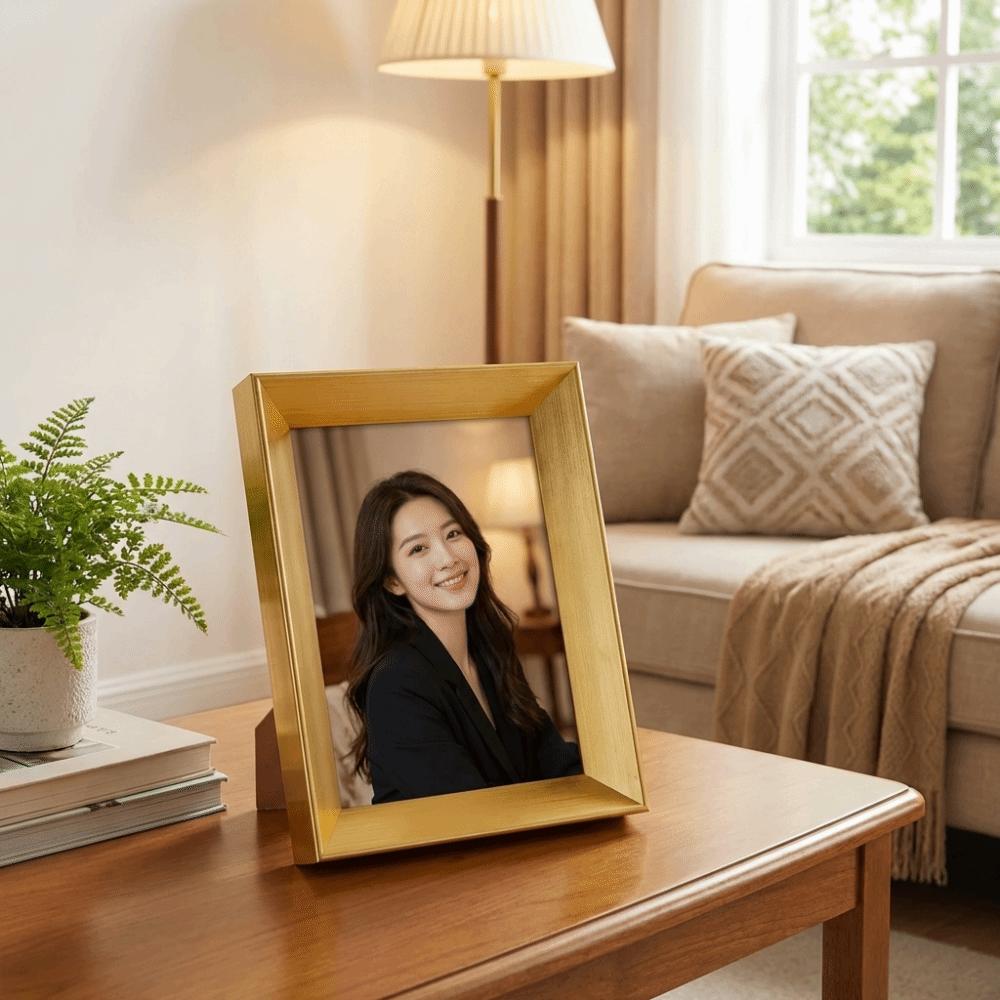 Fashionable Multiple Sizes Tabletop Picture Frame Resin Minimalist Vintage Photo Frame Square Photo Display Holders Office