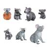 Miniature Australian Animal Koala Bear Figurine for Bath Toys DIY Landscaping Teaching Aids Photo Props Party Decoration