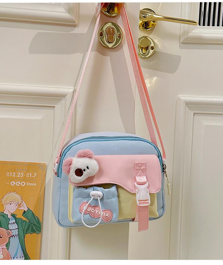 Schoolbag Sweet and Simple Matching Color Backpack Mori High Value Versatile Messenger Bag Casual and Lightweight Waterproof Shoulder Bag