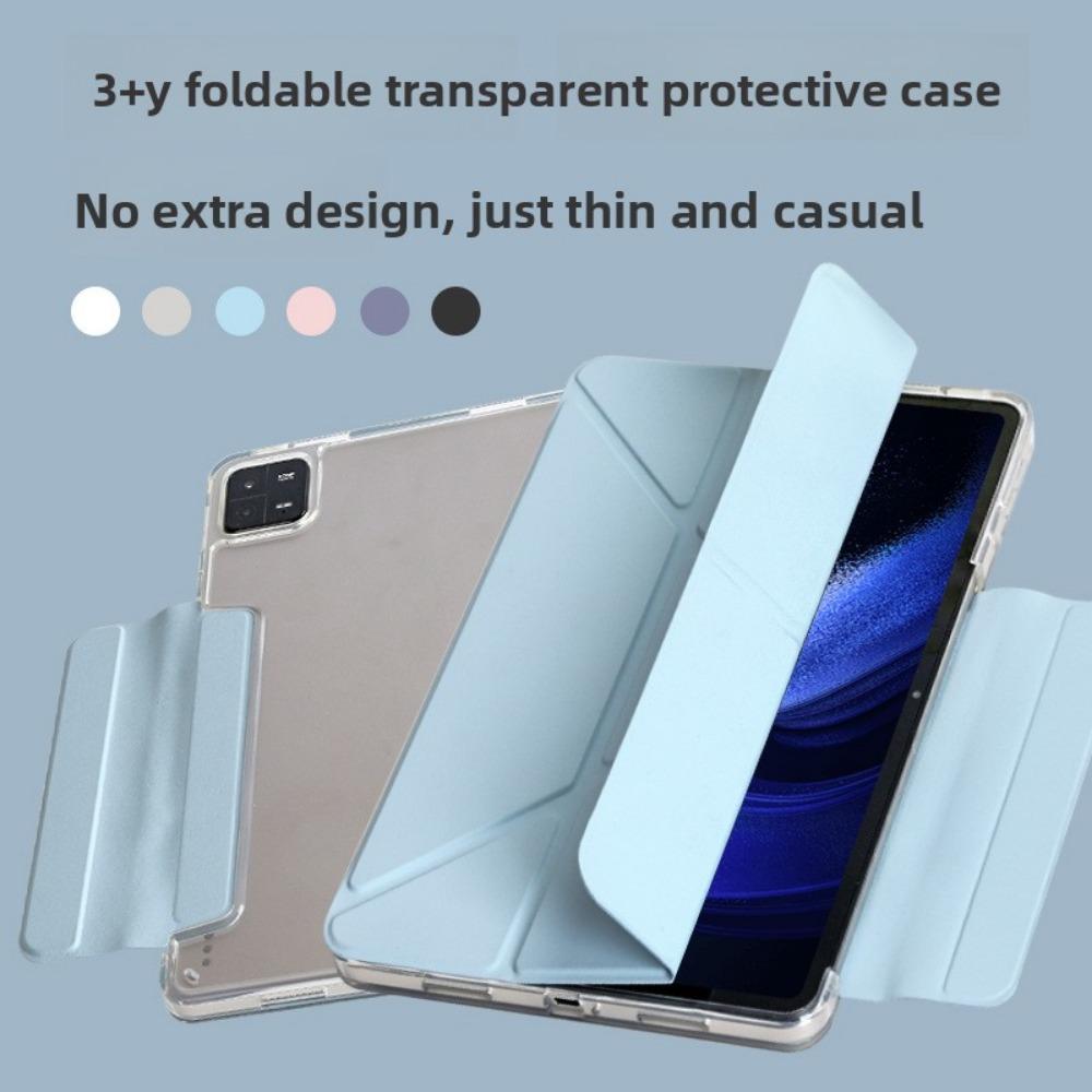 Leather Case for Xiaomi 7sPro Pad6 Pro Transparent Cover with Stylus Holder 11.2Y Foldable 6S Tablet