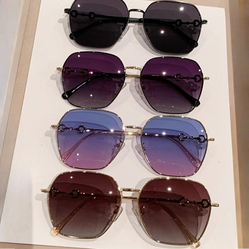 Sunglasses for Women  New Gradient Color Korean Edition Trendy UV Resistant Sunglasses Large Face Slimming Polarized Glasses