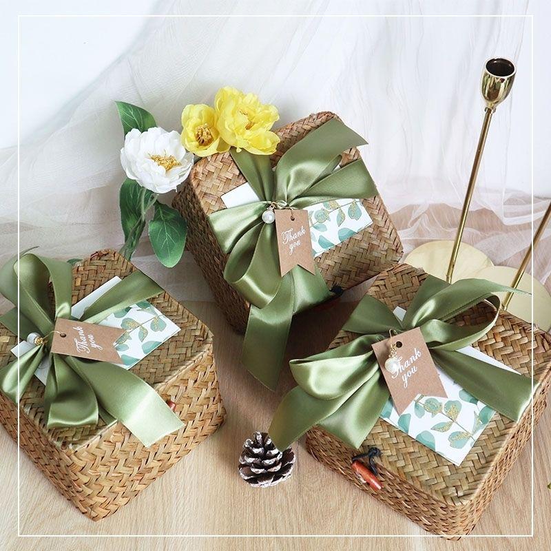 Creative Rattan Woven Wedding & Bridesmaid Souvenir Gift Box