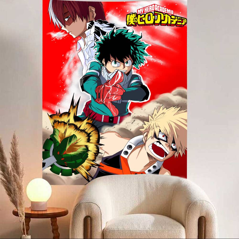 Anime My Hero Academia Theme Background Kids Happy Birthday New Year Party Decoration Poster Banner Gift