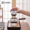 Dry Landscape Zen Ceramic Side Handle Teapot