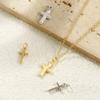 2 PCs Brass Religious Charms Gold Plated Cross Pendants For DIY Necklace Bracelet Earrings Jewelry Making Findings