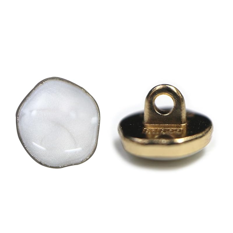 

decorative buttons with legs button [white] Shiny marble pattern handicraft cute Fashionable buttons for clothes 10 pieces [11mm] Twinkle Punpun Maru