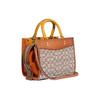 Coach Rogue 25 Signature Jacquard Vintage Textile Shoulder Crossbody Tote Bag Women Handbags Brown Multicolor C6444-B4TA7