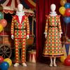 Medieval Clown Cosplay Costume For Circus Performances With Soft Wool Fabric For Adults
