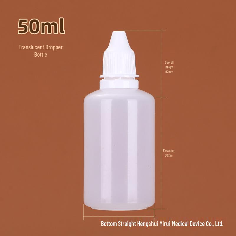 White Plastic Dropper Bottles for Ink/Eye Drops, 5-30ml Options