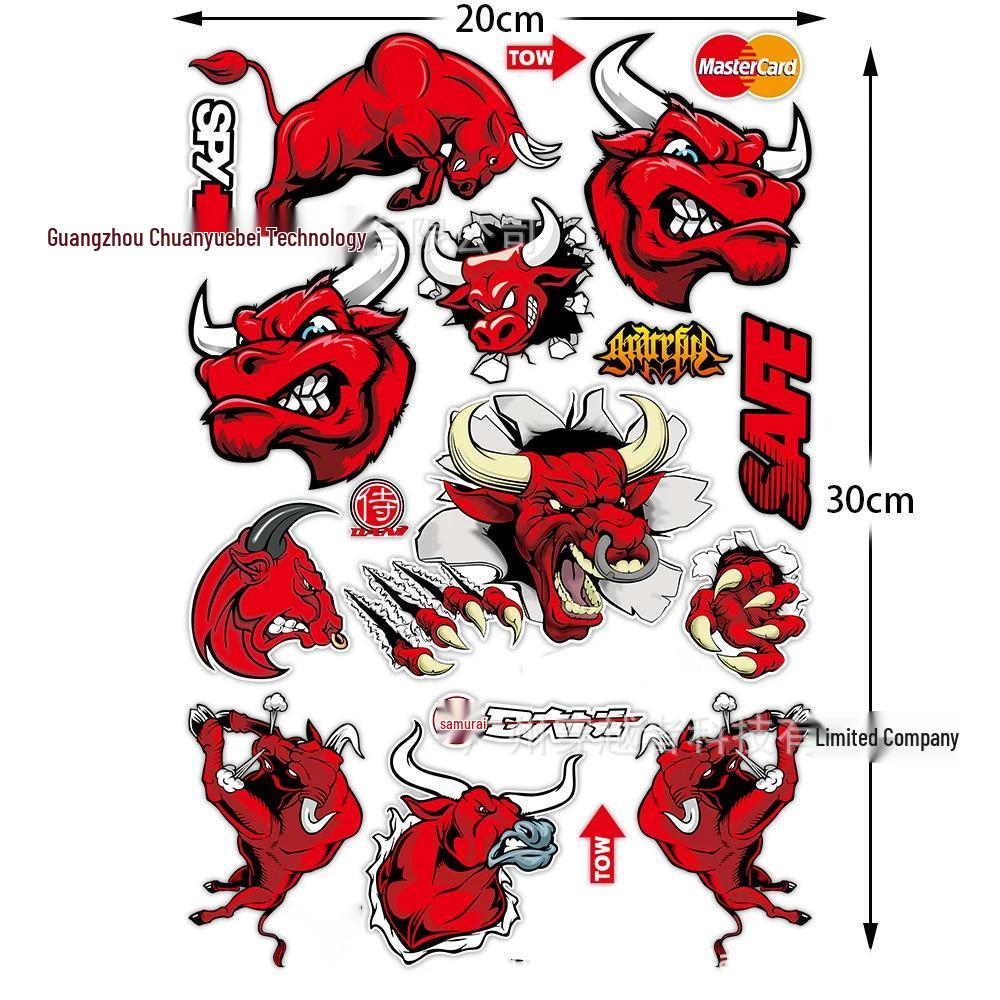 Sedmibarevné laserové samolepky na motocyklovou helmu pro modely Honda