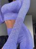 Women's Seamless Yoga Set: Polka Dot Top & High-Waisted, Hip-Lifting Leggings