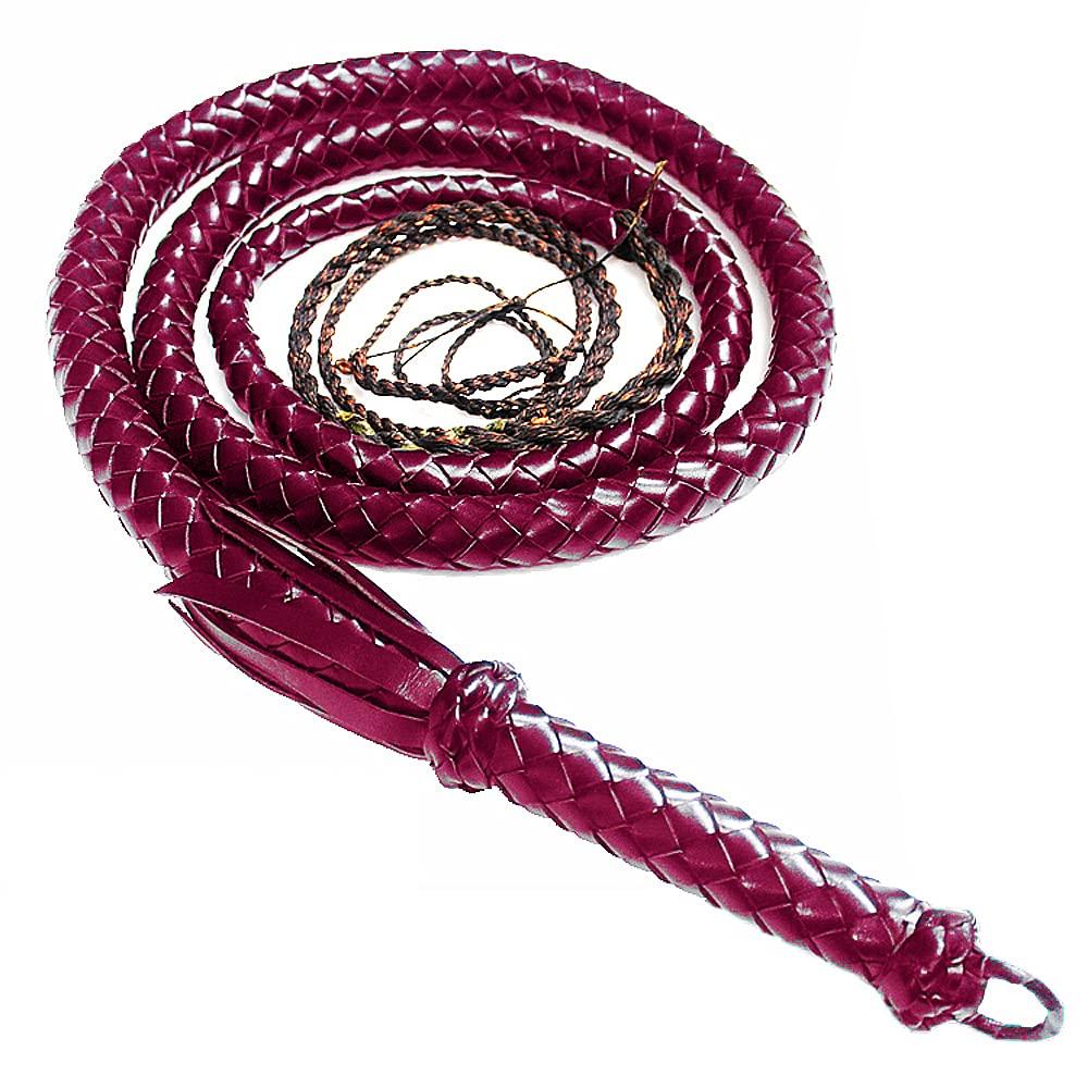 EnergyPower Single High Quality Genuine Cowhide 2 Made of Natural Cowhide That Will Fit In Your Hand the More You Use 2 Genuine Leather Braided