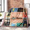 Book Reading Home Customize Your Name Blankets Comfortable Soft Lightweight Allseason Multipurpose Blanket For Picnics Sofas Offices Beds Living Rooms