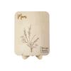 Handbemalte Muttertags-Plakette Ornament Geschenke für Mama DIY Handabdruck Schild 2D Flache Dekoration Holzblumen-Bastelarbeit Muttertag